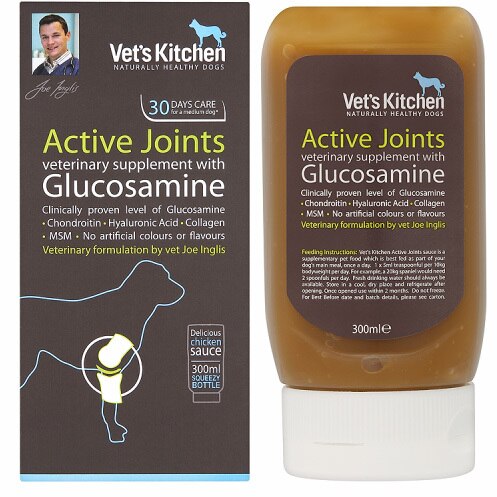 Vet's Kitchen Active Joints Dog Supplement Squeezy Bottle - 300ml